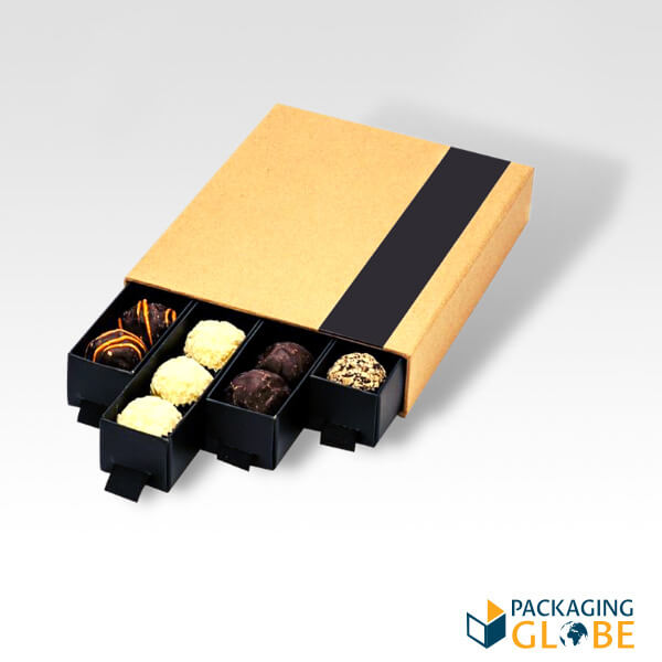Matte Black Rigid Candy Boxes - Box & Wrap