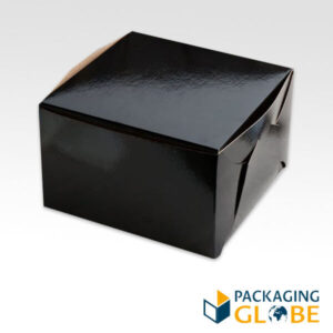 black Self Lock Cake boxes