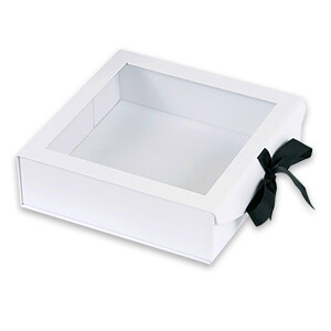 white gift boxes