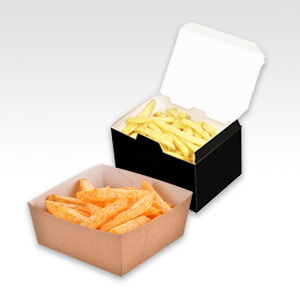 French Fry Boxes - French Fries Packaging Boxes - Packaging Bee