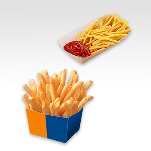 Custom Cardboard fries Packaging