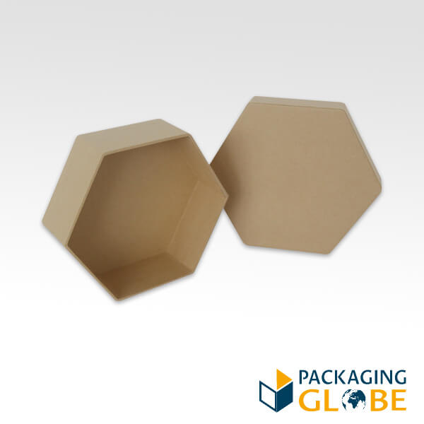 Paper-Mache Hexagon Box Set of 3